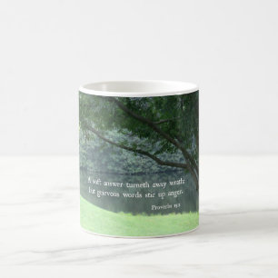 Proverbs 15:1 En mjuk svarsturnering bort vett Kaffemugg