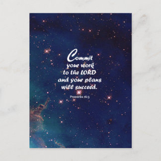 Proverbs 16:3 vykort