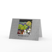 Proverbs 16: 6-7 illustrerad på blindskrift