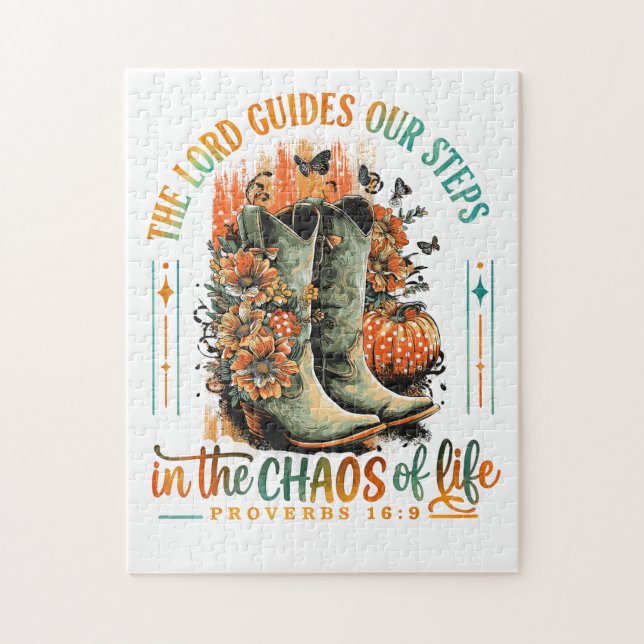 Proverbs 16:9 pussel (Vertikal)