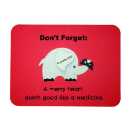 Proverbs 17:22 A Merry Heart Doeth Bra... Magnet