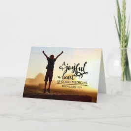 Proverbs 17:22 Ett hjärtkärt är bra medicin Kort