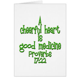 Proverbs 17:22 hälsningskort