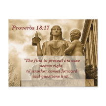 Proverbs 18 17-skriptminneskort