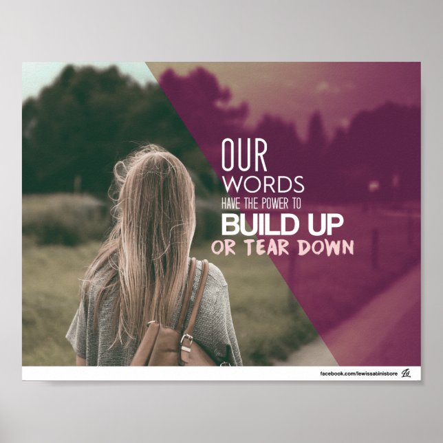 Proverbs 18:21 - tunga makt poster (Framsidan)