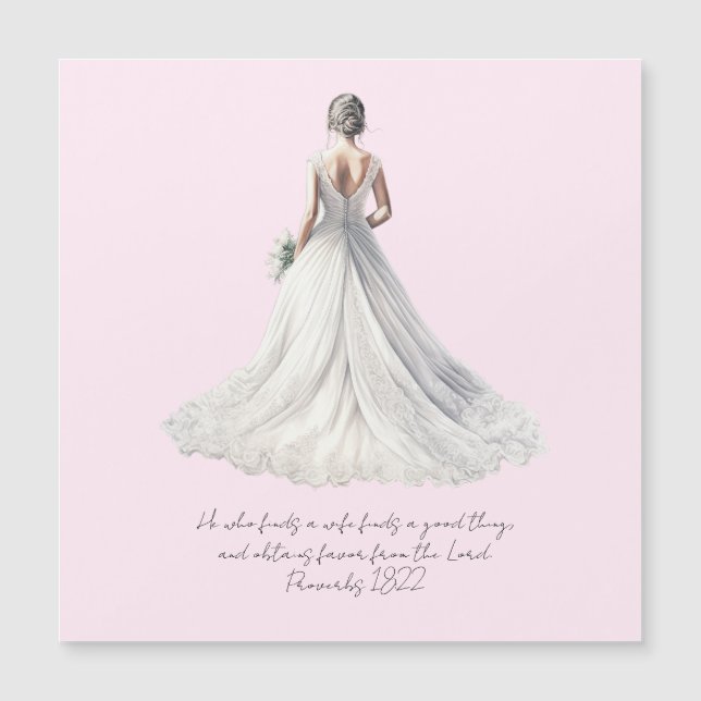 Proverbs 18:22 Wedding Greeting Card (Framsida)