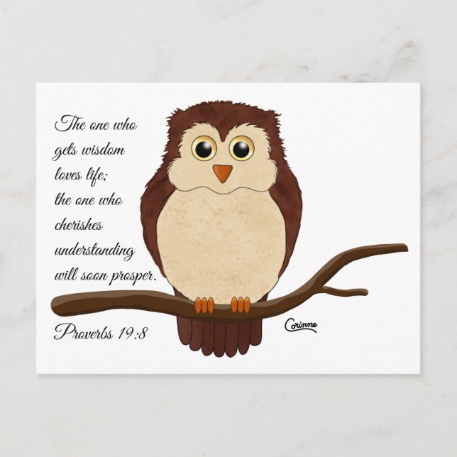 Proverbs 19:8 - vykort (Framsida)