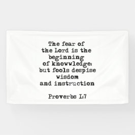 Proverbs 1:7| Herren är rädd |Bananer