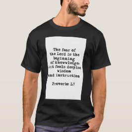 Proverbs 1:7| Herren är rädd T Shirt