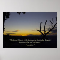 Proverbs 1:7 Poster