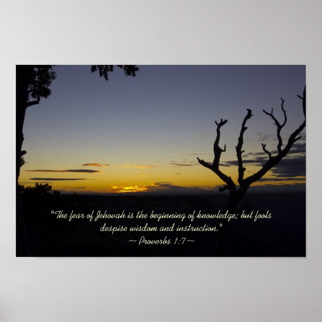 Proverbs 1:7 Poster (Framsidan)