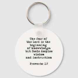 Proverbs 1:7| Rädslan för nyckelkedjan Lord Nyckelring