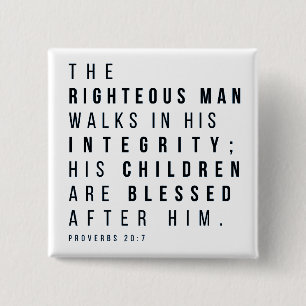 Proverbs 20:7 The Righteous Man Fars dag Verse Knapp