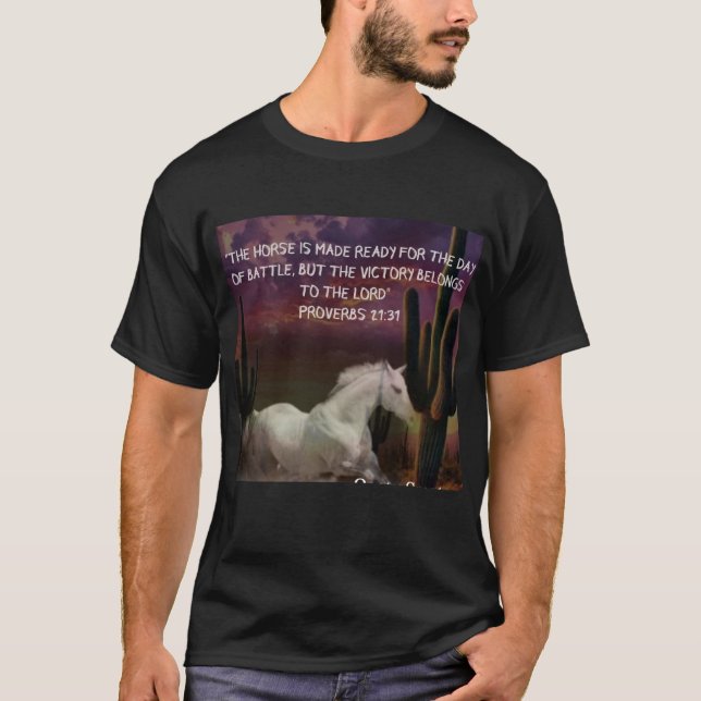 Proverbs 21:31 t shirt (Framsida)