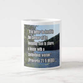 Proverbs 21:9 WEBU Mugg Jumbo Mugg
