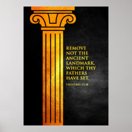 Proverbs 22:28 Bible Verse Poster