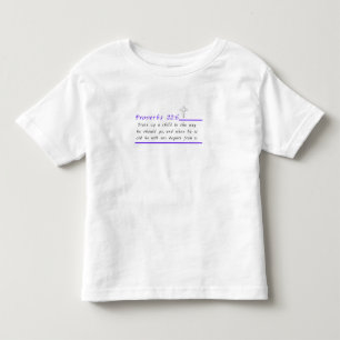 Proverbs 22:6 Christian Småbarn T-Shirt
