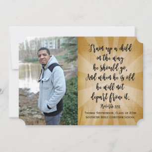Proverbs 22 Christian Bible Verse Photo Studenten Inbjudningar