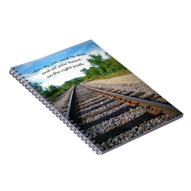 Proverbs 23:19 anteckningsbok med spiral (Högra Sidan)