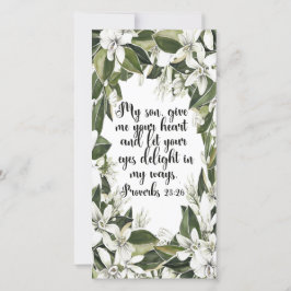 Proverbs 23:26, Bibelbokmärke för vattenfärg