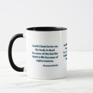Proverbs 24:16 KJV bibelskript tvåtona Mugg