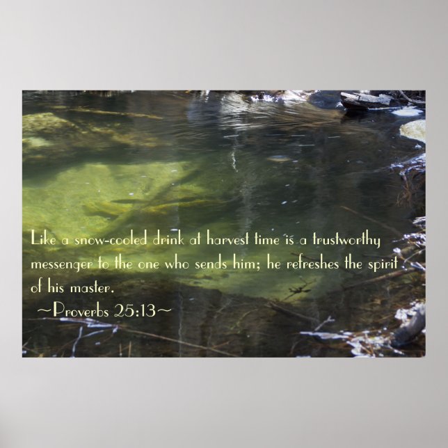 Proverbs 25:13 Poster (Framsidan)