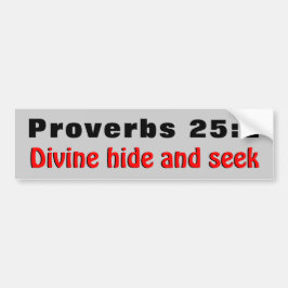 Proverbs 25:2 Gömmer och söker gudomligt Bildekal
