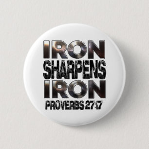 Proverbs 27-17 Järn-hajpens Järn Knapp