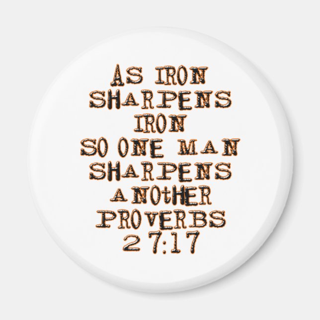 Proverbs 27:17 magnet (Framsidan)