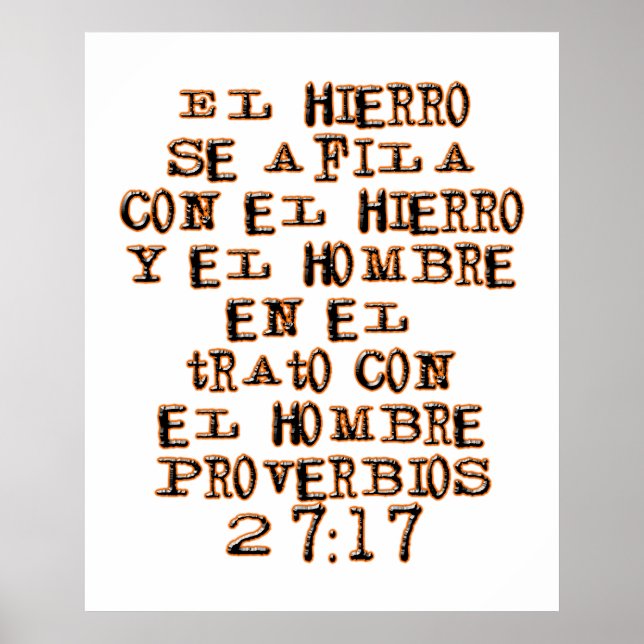 Proverbs 27:17 poster (Framsidan)