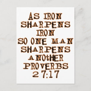 Proverbs 27:17 vykort