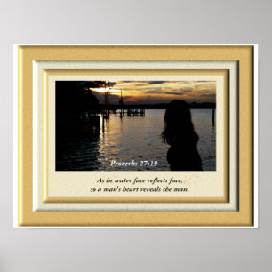 Proverbs 27:19 _ Art Print Poster