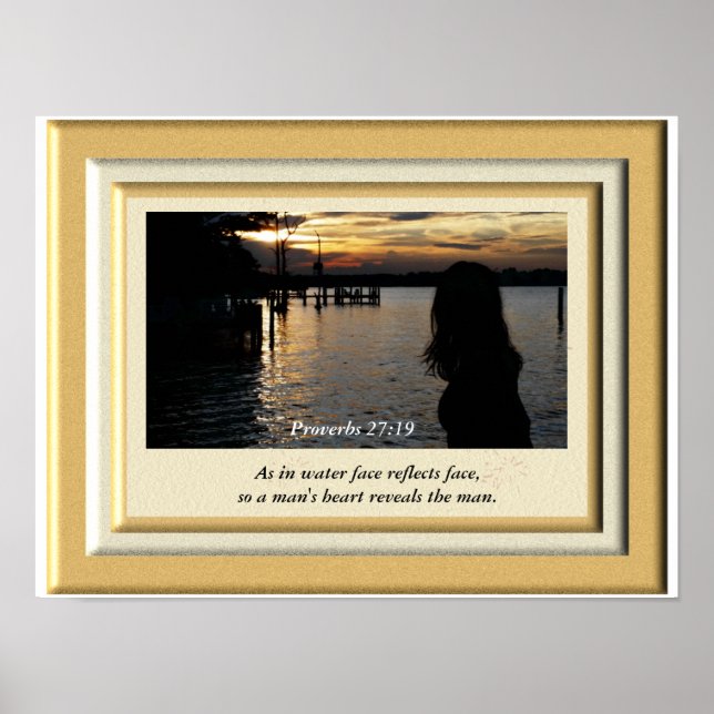 Proverbs 27:19 _ Art Print Poster (Framsidan)