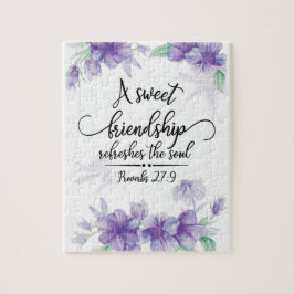 Proverbs 27:9 Sweet Vänskap Refres the Soul Pussel