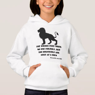 Proverbs 28:1 Bible Verse Quote KJV Girl's T Shirt