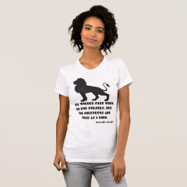 Proverbs 28:1 Bible Verse Quote KJV Women's T Shirt