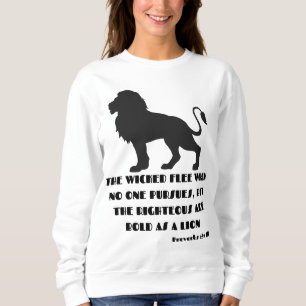 Proverbs 28:1 Bible Verse Quote KJV Women's T Shirt