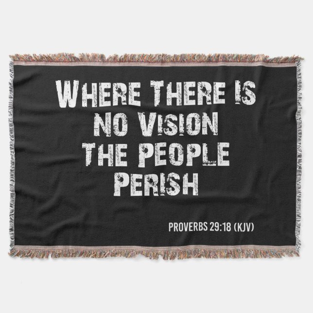 Proverbs 29:18 Bible Verse KJV Quote Filt (Framsidan)