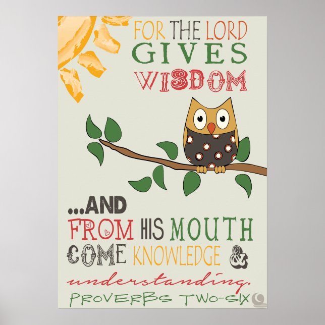 Proverbs 2:6 Poster (Framsidan)