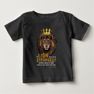 Proverbs 30:30 KJV bibelskriptcitat T Shirt