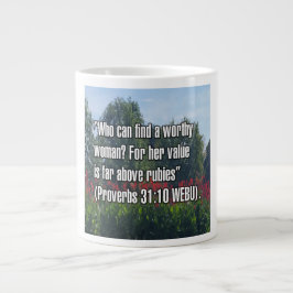 Proverbs 31:10 WEBU Mugg Jumbo Mugg