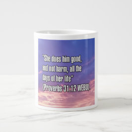 Proverbs 31:12 WEBU Mugg Jumbo Mugg