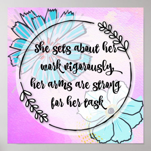 Proverbs 31:17 poster (Framsidan)