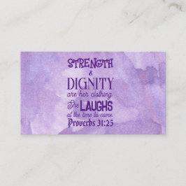 Proverbs 31:25-26 Telefonkort, Pass on Note,