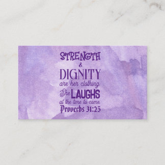 Proverbs 31:25-26 Telefonkort, Pass on Note,