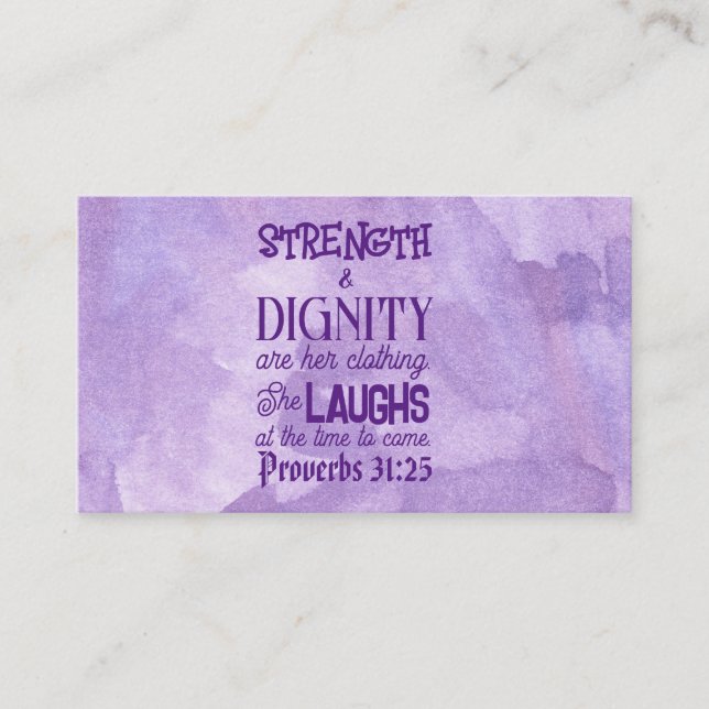 Proverbs 31:25-26 Telefonkort, Pass on Note, (Framsida)