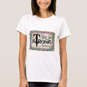 Proverbs 31:25 Hon är en stark bibelverse T Shirt