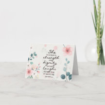 Proverbs 31:25 Hon är klädd i styrka