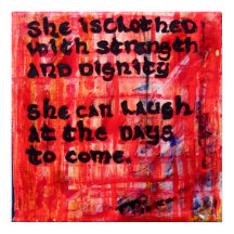 Proverbs 31:25 - Hon är klädd i styrka