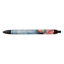 Proverbs 31:25 Pen Inspiring Bible Verse Floral
